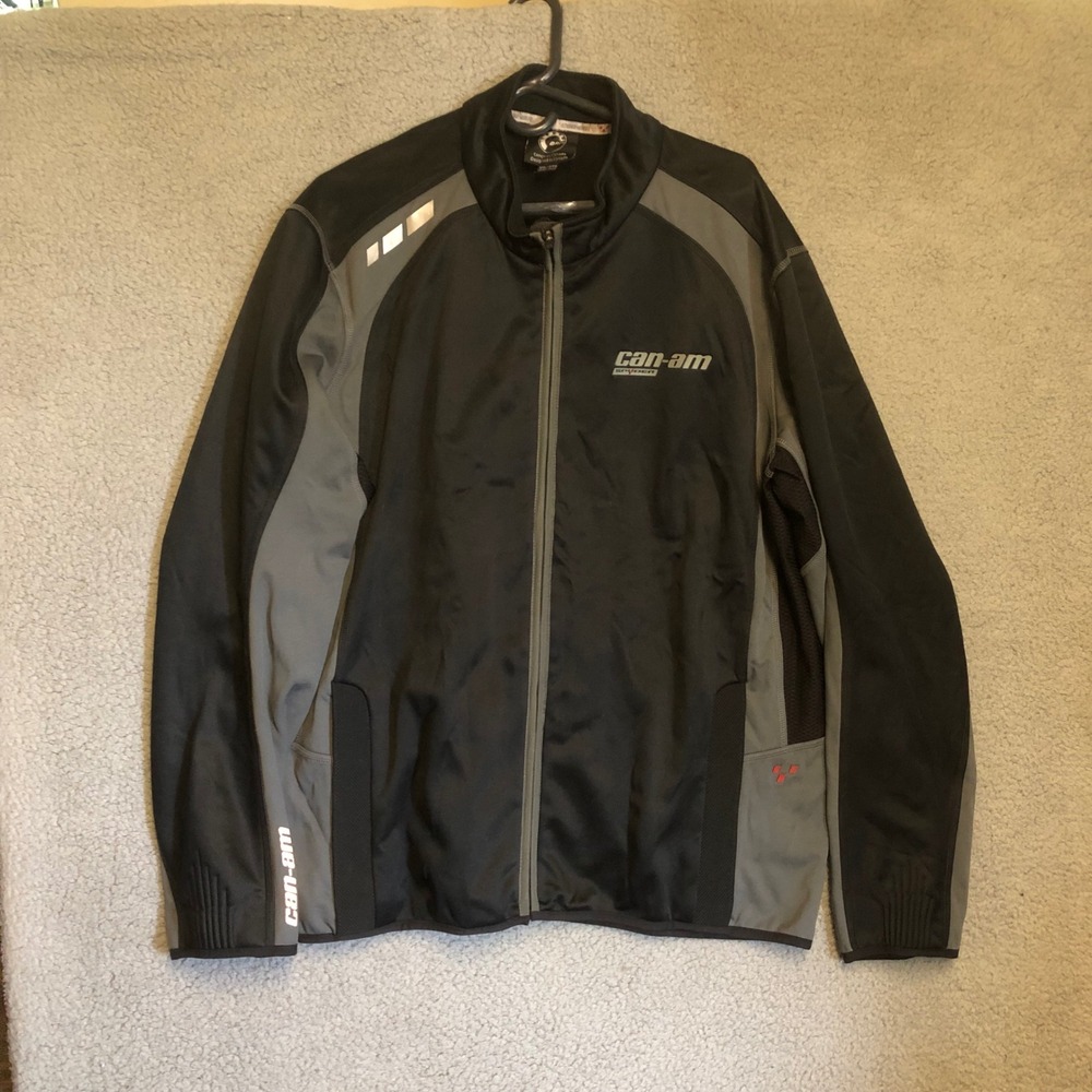 Can-Am Spyder BRP Riding Jacket Mens 3XL Black Grey Full Zip Tech 440469